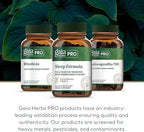 GAIA HERBS PRO Sleep Formula - Supports Restful Sleep & Relaxation for Occasional Sleeplessness* - Herbal Extracts with Valerian Root, Passionflower & Lavender - Vegan Capsules - 60 Liquid Phyto-Caps