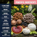 Mushroom Coffee for Women by Ylva Blends – Instant Mushroom Coffee for Hormone Balance, Perimenopause & Menopause – 36 Servings – Low Caffeine with 5 Adaptogens, Black Cohosh & L-Theanine