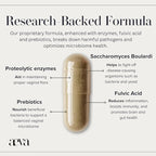 Aeva Vaginal Probiotic: Probiotics + Prebiotics + Enzymes + Fulvic Acid – Supports Vaginal Microbiome Health, Yeast Balance, Candida & Gut Wellness – Functional Medicine Formula – Made in California