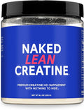 NAKED Lean Creatine HCl Powder, 100 Servings - Con-Cret Creatine Hydrochloride with Organic Prickly Pear Extract, Electrolytes - Muscle Growth, Strength & Cognitive Support - Unflavored