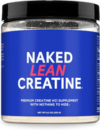 NAKED Lean Creatine HCl Powder, 100 Servings - Con-Cret Creatine Hydrochloride with Organic Prickly Pear Extract, Electrolytes - Muscle Growth, Strength & Cognitive Support - Unflavored