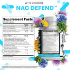 Clean Nutraceuticals NAC Supplement N-Acetyl Cysteine Vitamin D3 K2 Zinc Quercetin Sarracenia Purpurea with Elderberry Holy Basil Bee Propolis Bromelain L-Lysine (2)