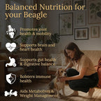 Beagle Multivitamins, 90 Count, Made in the USA with Real Bacon