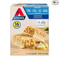 Atkins Lemon Flavored Snack Bar, High Protein Bar, Low Sugar and Low Carb, Keto Friendly Snack, Gluten Free, High in Fiber, Made with Real Almond Butter, 16 Count