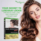 Wellgenix Purvana MAX Hair Skin and Nails Supplement – 5000mcg Biotin with MSM & B-Complex – Support for Thicker Hair, Stronger Nails & Glowing Skin – 30 Veggie Capsules