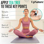 UpNature Tea Tree Essential Oil Roll On - 100% Natural Tea Tree Oil for Skin