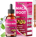 12in1 Maca Root Liquid Drops with Ashwagandha, L-Arginine, Chasteberry, Dong Quai, Black Cohosh, Shatavari, Red Raspberry, Rhodiola Rosea, Calendula and More - 30ml 1 Fl Oz