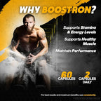 (2 Pack) Boostron – Official Daily Energy Support Formula with a Clean, Premium Blend for Performance and Drive | Just 2 Easy-to-Swallow Pills to Help You Feel Your Best (120 Capsules)