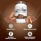 EHP Labs OxyWhey Whey Protein Isolate – 25g High Protein, Low Carb, Sugar Free Meal Replacement – Lean Whey Powder for Muscle Recovery – Non-GMO, Gluten Free – 25 Serves – Chocolate Caramel