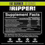 JNX SPORTS The Ripper! Fat Burner Pre Workout for Men & Women – Thermogenic Fat Burning Powder & Appetite Suppressant, Boost Energy & Endurance – Razor Lime, 30 Servings