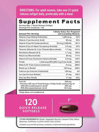 Nature's Truth Prenatal Vitamin for Women | 120 Softgels | Non-GMO & Gluten Free Multivitamin Supplement with DHA and Folic Acid