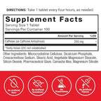 Force Factor Caffeine Pills 200mg, Boost Energy, Focus, Strength, and Performance, Premium Quality Tablets, Energy Support Supplement, 100 Tablets