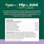 Petnc Hip & Joint Health Supplement for Dogs (90 Chews), Glucosamine Chondroitin MSM Dog Chews with Hyaluronic Acid, Liver Flavored Bone & Joint Support Supplement, For All Breeds