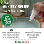 HomeoPet Feline Anxiety Relief, Safe and Natural Pet Stress and Anxiety Support Supplement for Cats, 15 Milliliters
