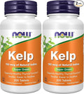 NOW Supplements, Kelp 150 mcg of Natural Iodine, Easier to Swallow Tablet, Super Green, 200 Tablets (Pack of 2)
