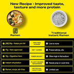 immi Black Garlic “Chicken” Ramen – Bold Flavor, Chewier Noodles & High Protein – Vegan, Keto-Friendly Ramen Noodles – Low Carb, Zero Sugar – Healthy Plant-Based Ramen Bowl, 6-Pack