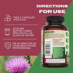 Advanced Liver Cleanse Detox & Repair Formula with Milk Thistle. Liver Detox & Support Supplement for Men & Women, USA Made. Liver Repair & Detox Support, 512mg