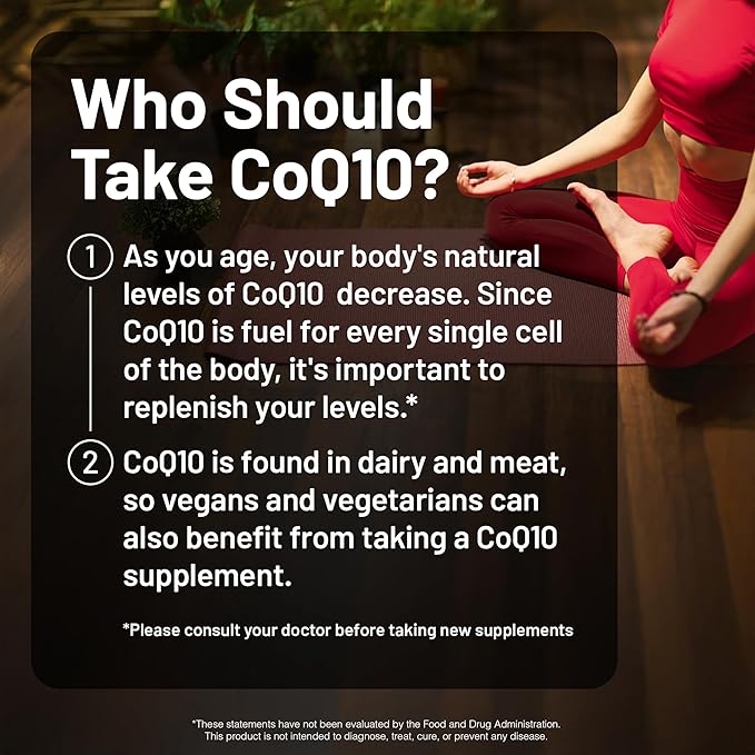 NatureWise CoQ10 200mg Softgels, High Potency Ubiquinone - Coenzyme Q10 Supplement - Antioxidant for Heart Health + Energy - Vegan, Non-GMO, Gluten-Free - 30 Count[1-Month Supply]