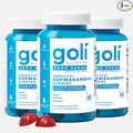 Goli Zero Sugar Ashwagandha Gummies, 60 Count Each (3 Pack, 180 Total) – with KSM-66, L-Theanine, Maca and Vitamin D - No Sugar Alcohols - Vegan, Keto-Friendly, Non-GMO