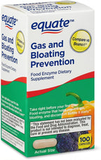 Gas Relief and Prevention Food Enzyme – 100 Capsules, Anti Gas Supplement for Adults, Gas Bloating Support for Men and Women, Digestive Enzyme Capsules (Pack of 1)