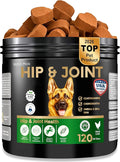 Dog Joint Supplement Chews with Glucosamine & MSM & Omega 3–Joint Support for Senior & Large Breed Dogs, Alternative for Longevity & Healthy Aging, Mobility Treatment & Flexibility with CoQ10-120 Ct