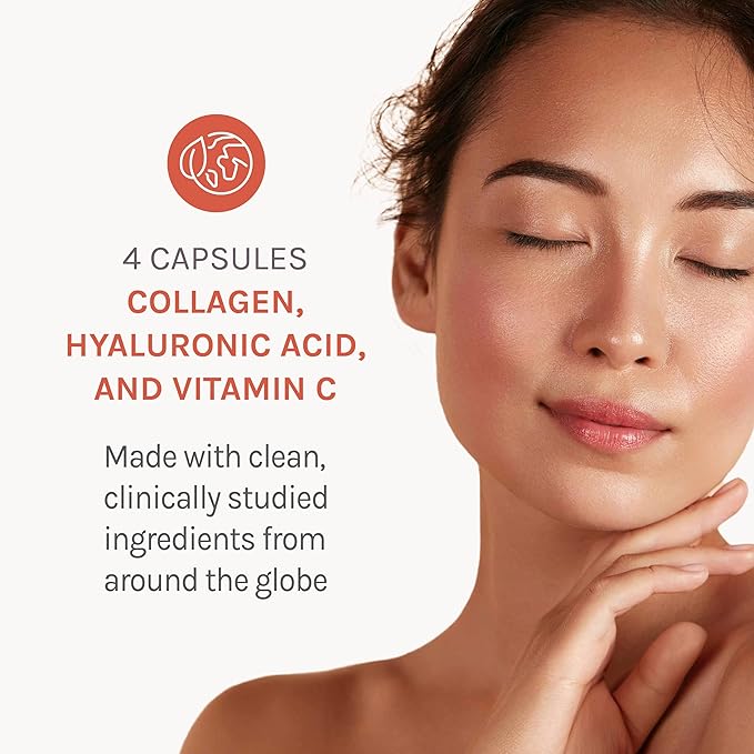 Reserveage Beauty Collagen Replenish - Collagen Booster & Supplement for Healthy Skin Care & Hair Growth - Supports Natural Elastin Production - 120 Capsules (30 Servings)
