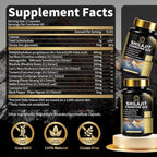 Shilajit for Men with Sea Moss & Ashwagandha,12 in 1 Hima*Layan Shilajit Supplements Capsules with Coenzyme Q10, Fulvic Acid & Humic Acid, Lion's Mane, Support Energy & Immunity, 120 Counts