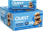 Quest Nutrition Overload Protein Bars, Cookie Commotion, 20g Protein, 1g Sugar, 3g Net Carbs, Gluten Free, 12 Count
