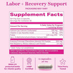 Pink Stork Labor Prep Supplement – Evening Primrose Oil & Red Raspberry Leaf for Third Trimester, Gentle Labor & Postpartum Support, Pregnancy & Breastfeeding Safe, 60 Vegan Capsules