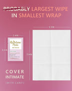 RainbowPana Feminine Wipes, 120 Count ON-THE-GO Individually Wrapped | Flushable Wipes, Travel Wipes for Women, Pre/Post-Intimacy Cleansing | Aloe, Portulaca, Vitamin E | pH Balanced, Biodegradable