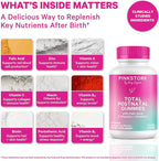 Pink Stork Total Postnatal Vitamin Gummies - Multivitamin for Postpartum Recovery and Lactation Support - Folic Acid, B6, & Vitamin C - Postpartum Essentials - 60 Gummy Vitamins