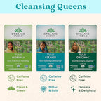 Organic India Tulsi Cleanse Herbal Tea - Holy Basil, Stress Relieving & Cleansing, Immune Support, Adaptogen, Vegan, USDA Certified Organic, Non-GMO, Caffeine-Free - 18 Infusion Bags, 1 Pack