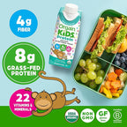 Orgain Organic Kids Nutritional Protein Shake, Fruity Cereal - Kids Snacks with 8g Dairy Protein, 22 Vitamins & Minerals, Fruits & Vegetables, Gluten Free, Soy Free, Non-GMO, 8.25 Fl Oz (Pack of 12)
