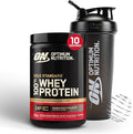 Bundle of Optimum Nutrition Gold Standard 100% Whey Protein Powder, Double Rich Chocolate, 10 Servings, 0.68 Pounds (Pack of 1) + Optimum Nutrition Shaker Cup, 28oz, Pack of 1