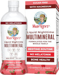 MaryRuth's Liquid Nighttime Multimineral | No Melatonin | Bedtime Routine | Magnesium Citrate | Calcium | Zinc | Vitamin D3| Available in 4 Flavor - Vegan | Sugar Free | Gluten Free | 32 Oz
