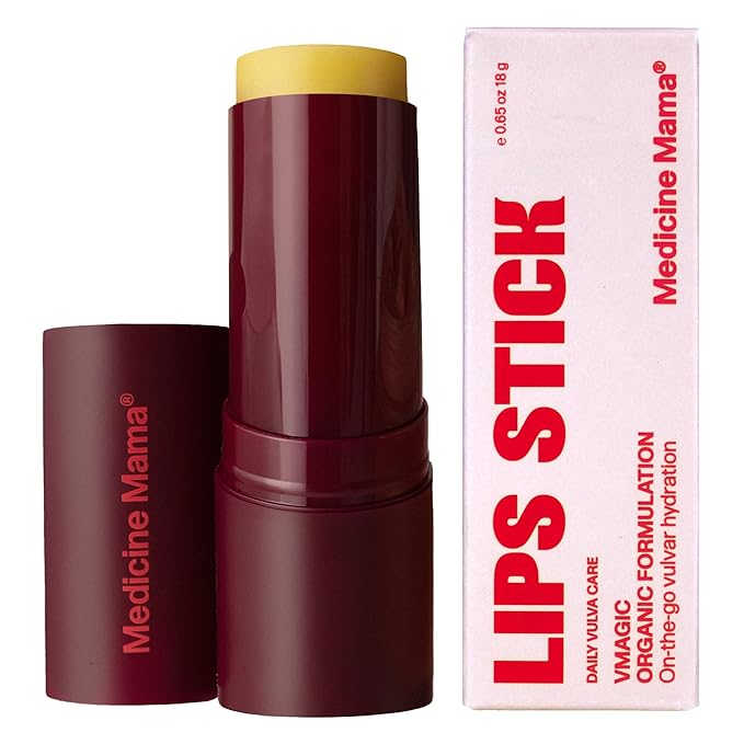 VMAGIC by Medicine Mama Lips Stick – Travel Size Organic Vulva Balm – Relieves Feminine Dryness, Itching, Burning, Redness, Irritation – Hormone Free Skin Care, Vaginal Moisturizer for Women – 15 ml