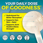 Viva Naturals Collagen Peptides Powder - Grass-Fed Hydrolyzed Bovine, Type I & III - 19 g Protein, Unflavored, Easy Dissolving - Joint, Skin, Hair & Nail Support - Paleo, Keto, Non-GMO - 1lb