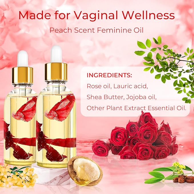 Yoni Soap Bars & Natural Yoni Oil Set, Natural Yoni Oil Vaginal Wash for Women Feminine Wash Vaginial Deodorants pH Balance, Eliminates Odor, Feminine Oil 30ml/1 oz, 2Pcs 3.53 oz Vaginal Care Soap