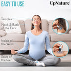UpNature Peppermint Essential Oil Roll On - Natural Nausea Morning Sickness Relief for Pregnant Women - Pregnancy Must Haves Rollerball Roller