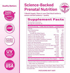 Pink Stork Premium Prenatal Gummy Vitamins with DHA, Folate, and Vitamin D - 60 Vegan Gummies - 2 Pack
