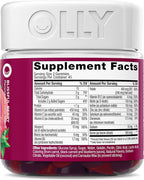 OLLY Women's Multivitamin Gummy, Vitamins A, D, C, E, Biotin, Folic Acid, Adult Chewable Vitamin, Berry Flavor, 45 Day Supply - 90 Count