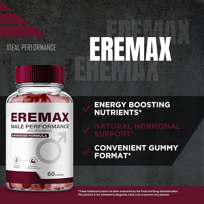IDEAL PERFORMANCE Eremax Gummies, Eremax Gummy Reviews (60 Gummies)