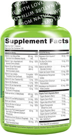 NATURELO One Daily Multivitamin for Women 50+ (Iron Free) - Menopause Support for Women Over 50 - Whole Food Supplement - Non-GMO - No Soy - 120 Capsules - 4 Month Supply