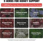 Kidney and Liver Cleanse Detox & Repair Drops - 2 Pack (60ml Each), Cranberry & Milk Thistle Supplement with Artichoke, Astragalus - Natural Herbal Support for Liver, Kidney & Urinary Tract Health