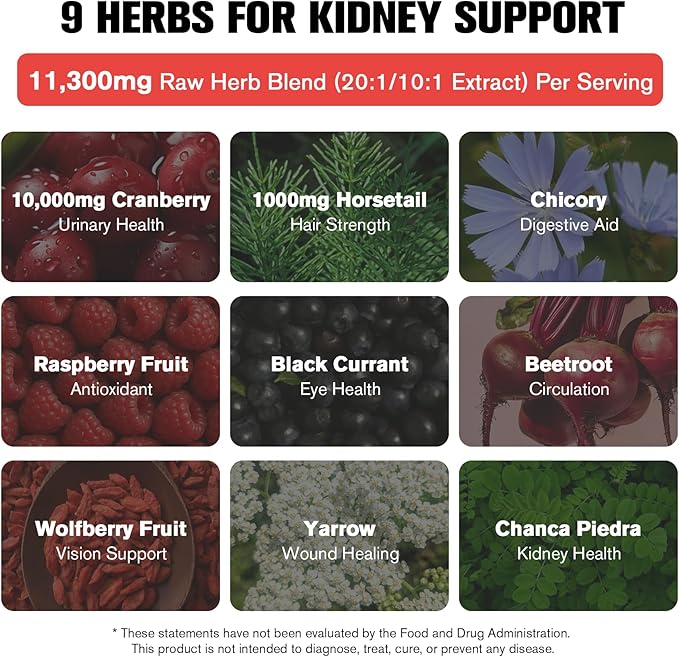Kidney and Liver Cleanse Detox & Repair Drops - 2 Pack (60ml Each), Cranberry & Milk Thistle Supplement with Artichoke, Astragalus - Natural Herbal Support for Liver, Kidney & Urinary Tract Health