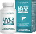 PUREHEALTH RESEARCH Liver Health – Liver Cleanse Detox & Repair Support Supplement- with Milk Thistle, Turmeric Powder, Dandelion, Artichoke, Beet Root, Ginger, L Cysteine HCL & More - 60 Capsules