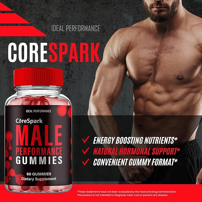Core Spark Gummies, Official Core Spark Gummies for Men - Maximum Strength Performance, All Natural Support Overall Health & Wellness, CoreSpark Advanced Support Gummy Reviews (2 Pack)
