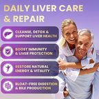 28-in-1 Liver Cleanse Detox & Repair - 1500mg Liver Health Support with Milk Thistle, Dandelion Root, Artichoke Extract, and 20+ Herbal Liver Support Supplements - Made in USA - 60 Capsules