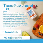 Doctors Best Trans-Resveratrol 100, Resveratrol with Red Wine Polyphenol (ResVinol), Non-GMO, Gluten Free, Soy Free, Vegan 60 Veggie Caps