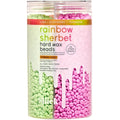 Sliick Hard Wax Beads for Hair Removal, Rainbow Sherbet - Stripless Wax Beads for Face, Body, & Sensitive Skin, 8 oz